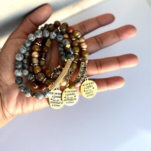 Forever Love Family Bracelet Set (Gold) 💕 Perfect Mother or Daughter Gift